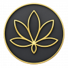 elegantes lotus design mit goldakzent